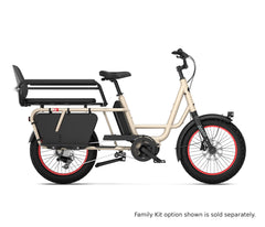 RemiDemi XL 10D EVO 2 Performance CX 540Wh Cream Puff – Family Kit option shown is sold separately
