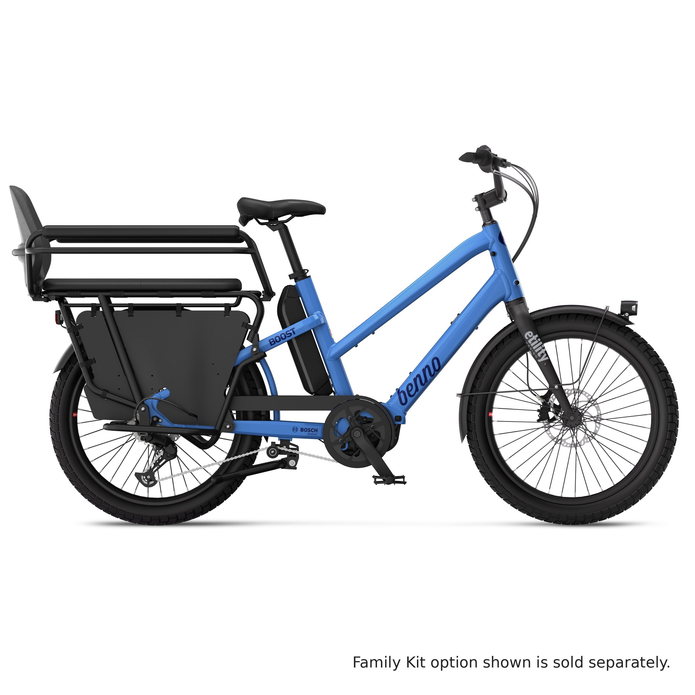 Boost 10D EVO 7 Performance Sport 540Wh Dutch Blue – Family Kit option shown is sold separately
