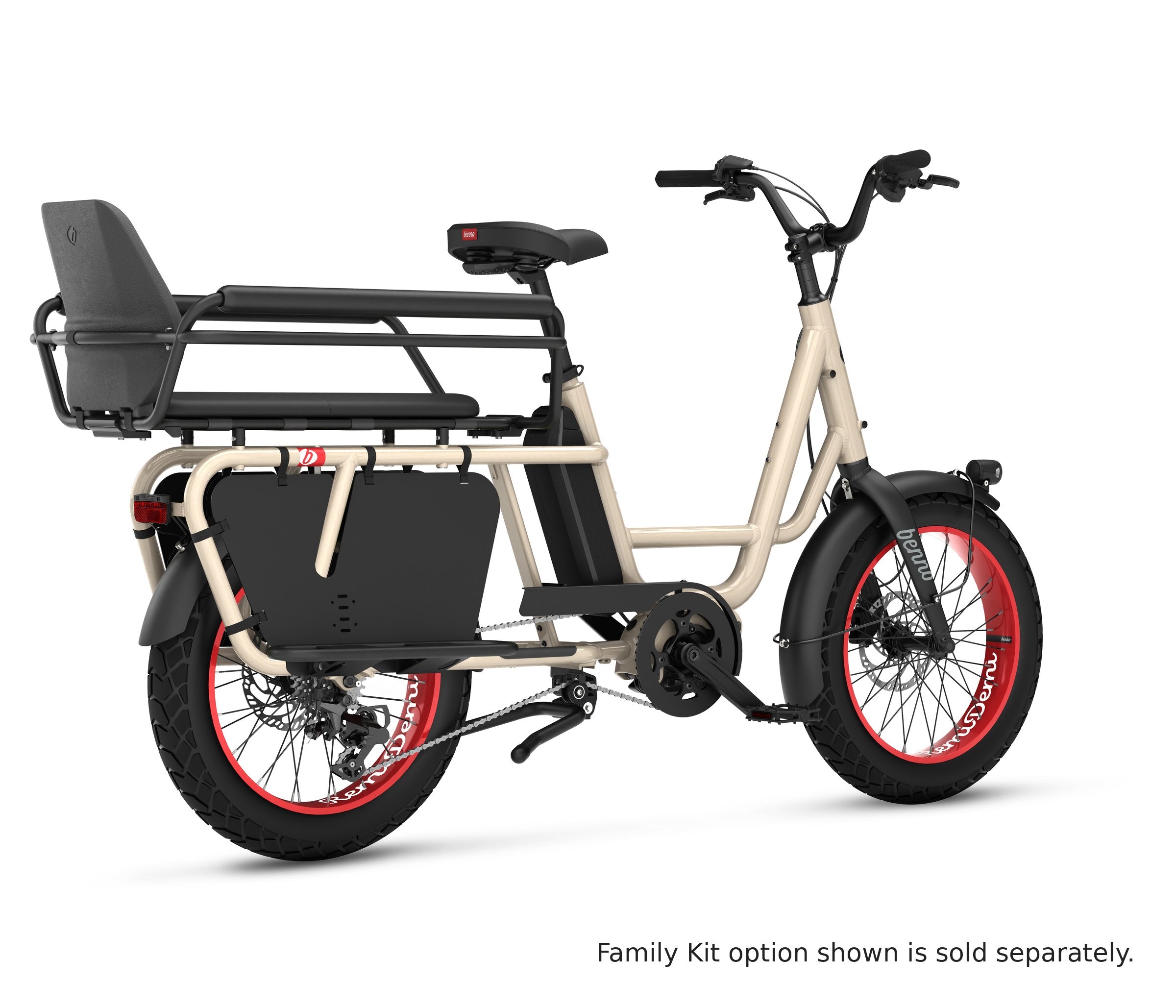 RemiDemi XL 10D EVO 2 Performance CX 540Wh Cream Puff – Family Kit option shown is sold separately