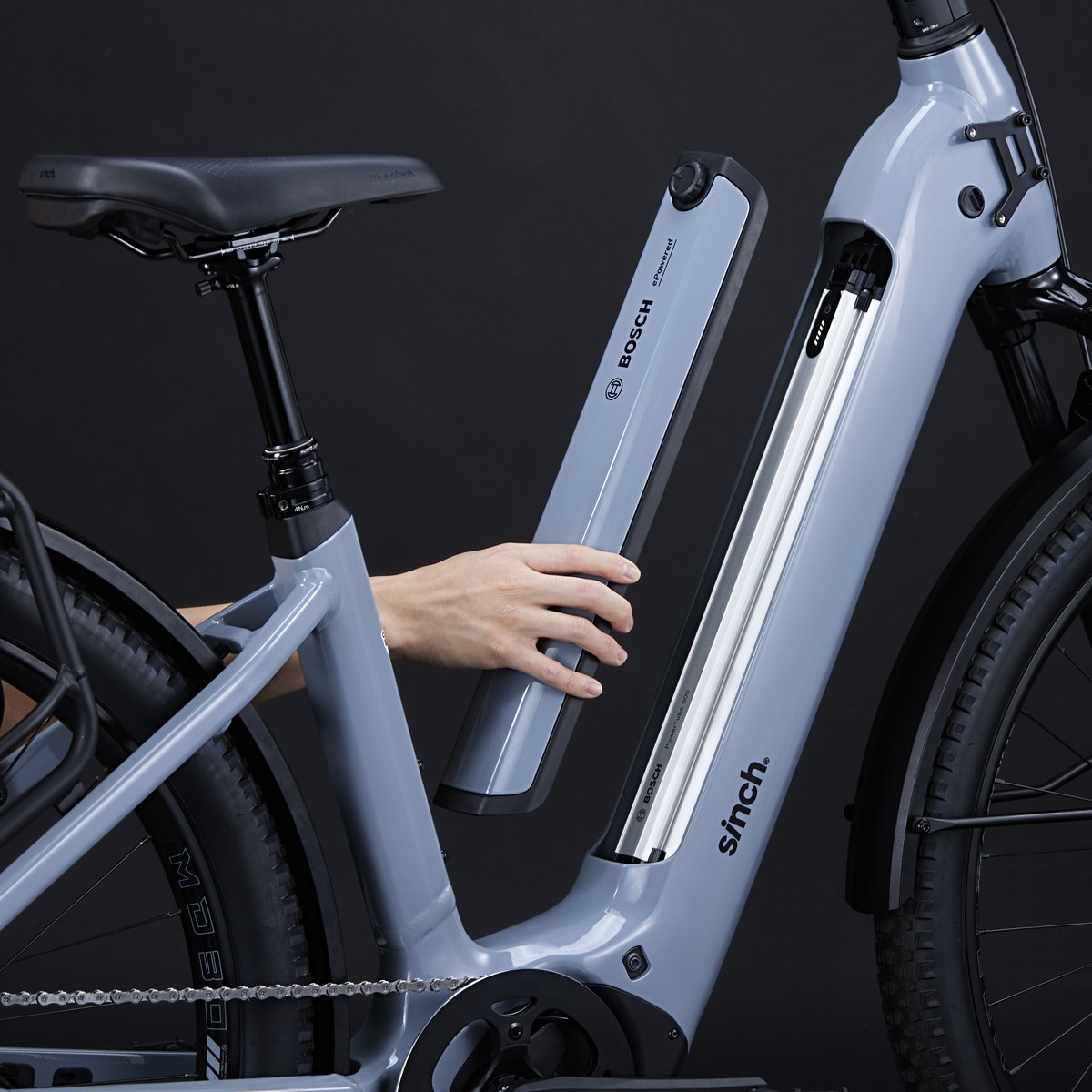 Sinch Jaunt EZ 4 e-bike in Coastal Alloy