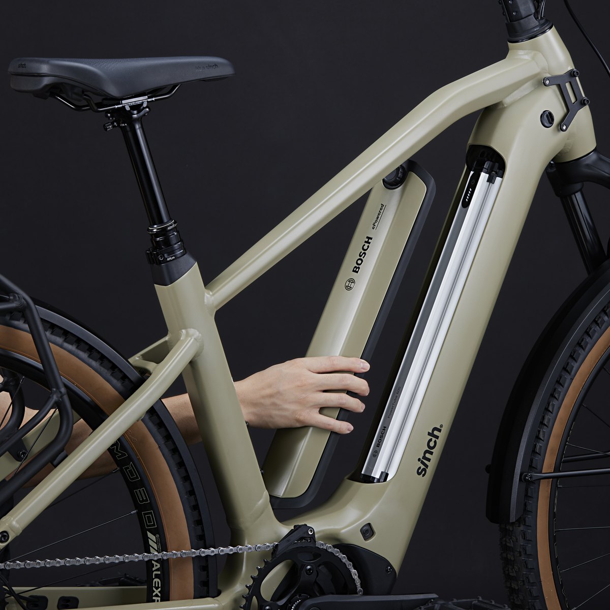 Sinch Mode AT 4 e-bike in Summit Stone