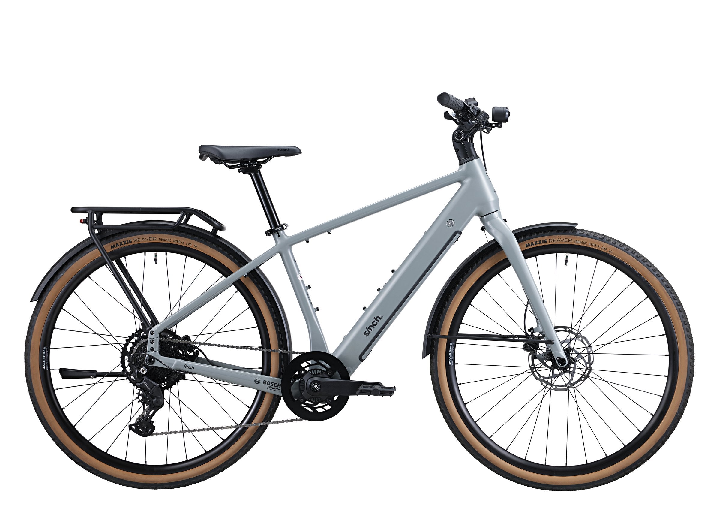 Sinch Rush e-bike in Matte Metro Grey