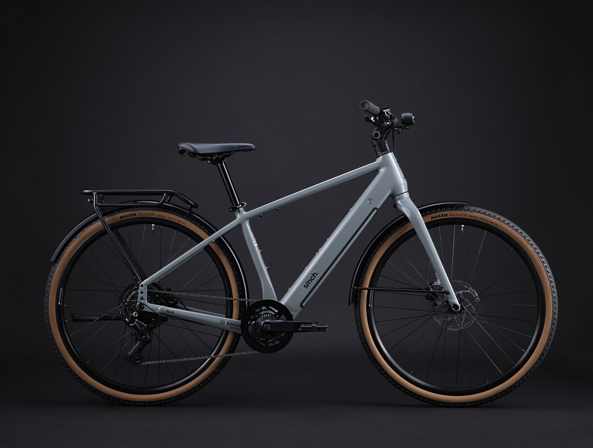 Sinch Rush e-bike in Matte Metro Grey