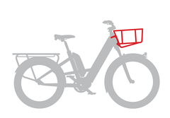 CITY FRONT BASKET BLACK