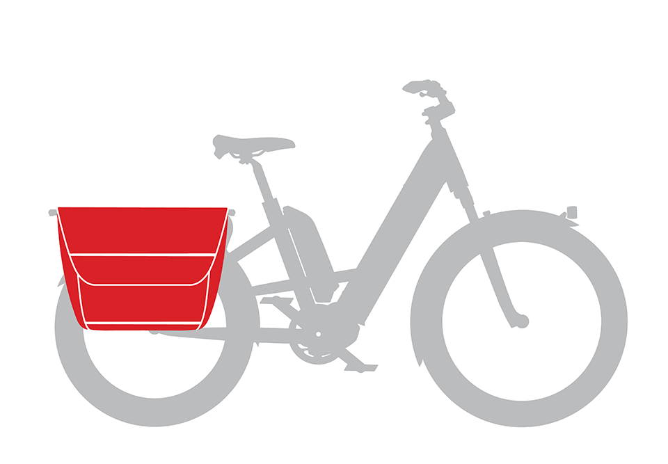 UTILITY PANNIER BAG - WATERPROOF 35L BLACK