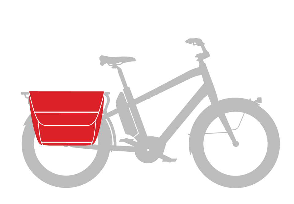 UTILITY PANNIER BAG - WATERPROOF 35L BLACK