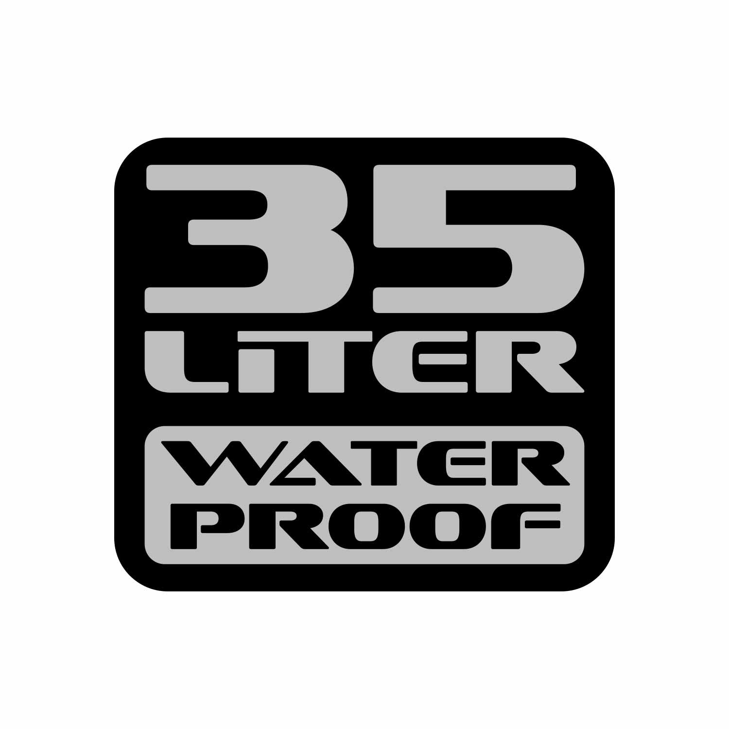 UTILITY PANNIER BAG - WATERPROOF 35L BLACK